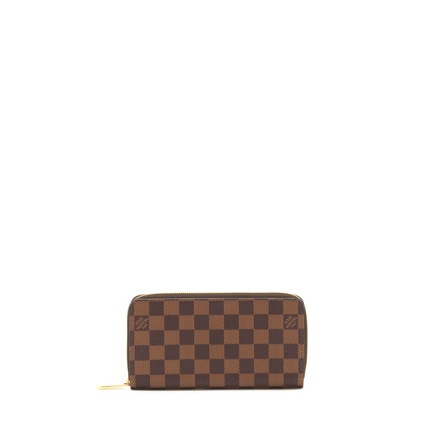 Louis Vuitton Zippy Wallet Damier Ebene Canvas / Rose ballerine