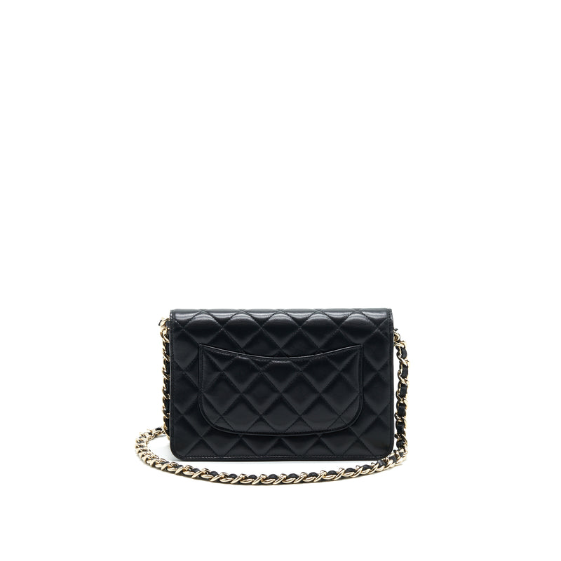 CHANEL WALLET ON CHAIN IN LAMBSKIN WITH CHARMS IN LGHW