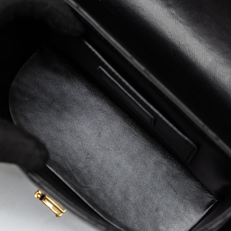 Saint Laurent June Box Bag Lambskin Black GHW