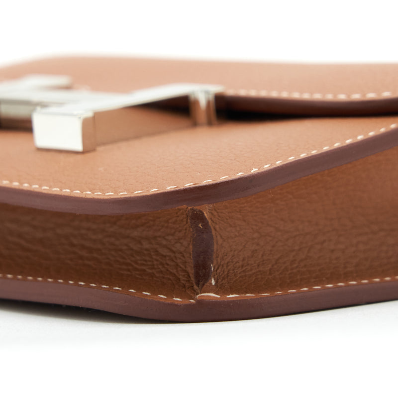 Hermes Constance Slim Evercolor Gold SHW Stamp Z