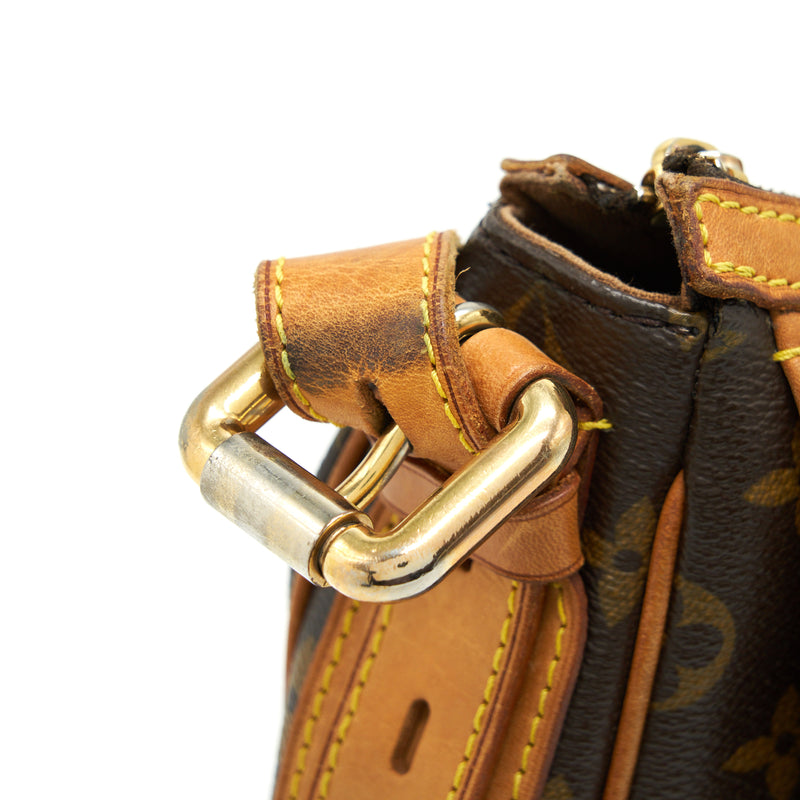 Louis Vuitton Vintage Large Shoulder Bag Monogram Canvas GHW
