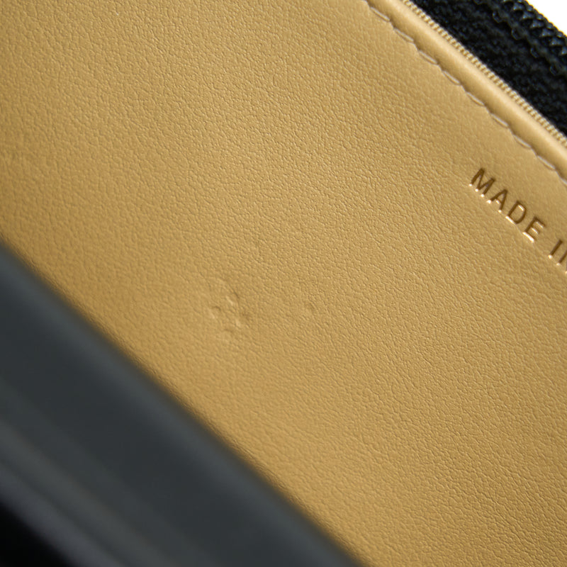 Chanel Velvet Pearl Crush Wallet On Chain Black LGHW