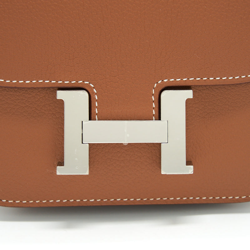 Hermes Constance Slim Evercolor Gold SHW Stamp Z