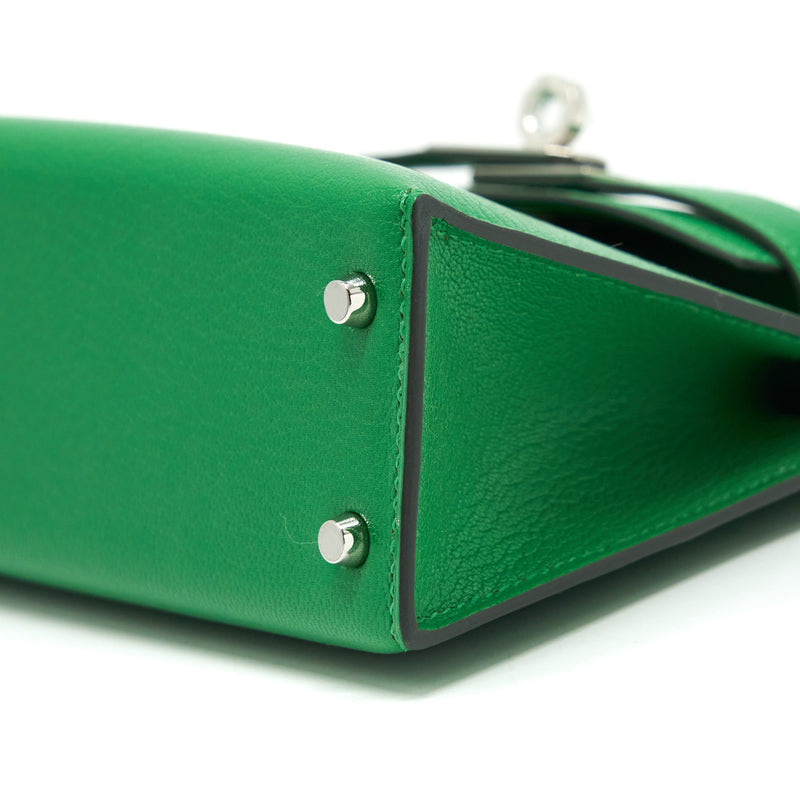 Hermes Mini Kelly 20cm Chevre 1K Bambou SHW Stamp Y