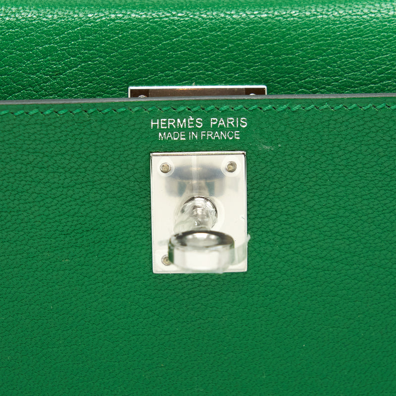 Hermes Mini Kelly 20cm Chevre 1K Bambou SHW Stamp Y