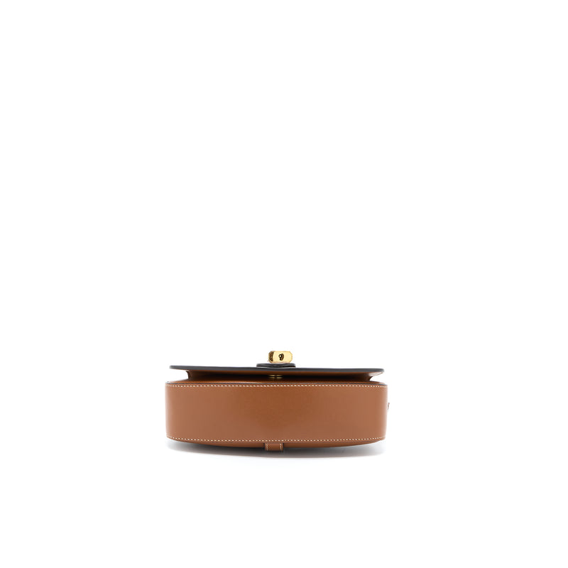 Celine Clutch On Strap Calfskin Tan GHW