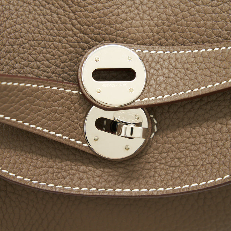 Hermes Lindy 30 Etoupe SHW Stamp T
