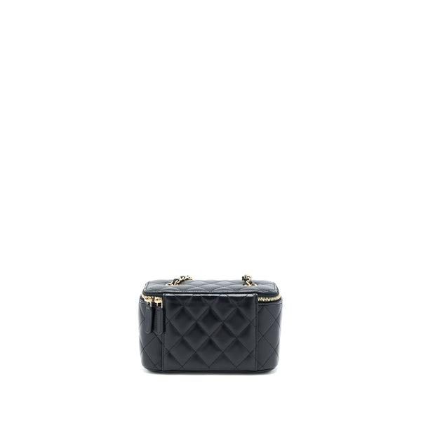 Chanel Long Vanity With Chain Lambskin Black LGHW