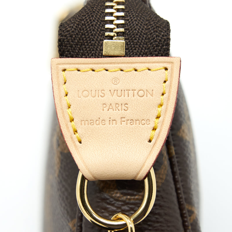 Louis Vuitton Mini Pochette Accessories Monogram Canvas GHW