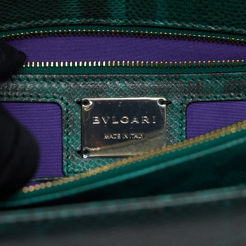 Bvlgari - Authenticated Serpenti Handbag - Leather Green for Women, Never Worn