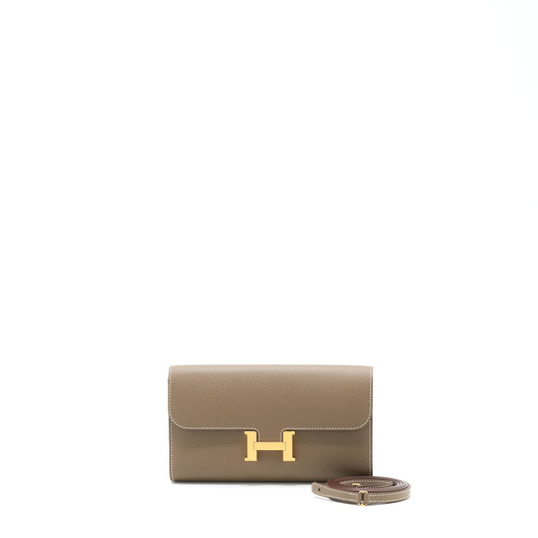 Hermes Constance To Go Epsom Etoupe GHW Stamp U