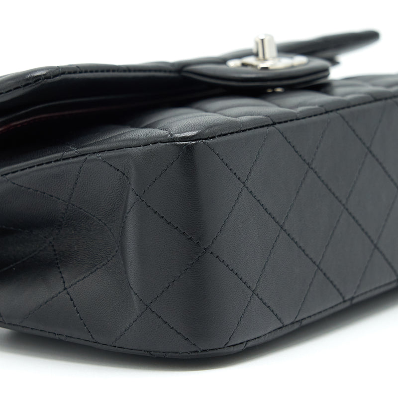 Chanel Small Classic Double Flap Bag Lambskin Black SHW
