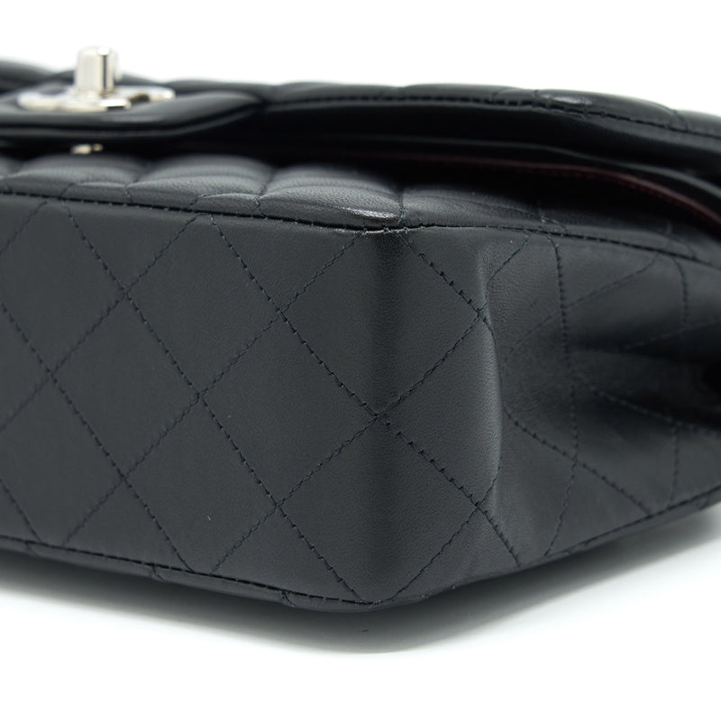 Chanel Small Classic Double Flap Bag Lambskin Black SHW