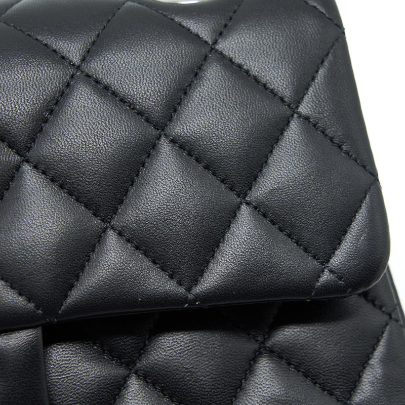 Chanel Small Classic Double Flap Bag Lambskin Black SHW