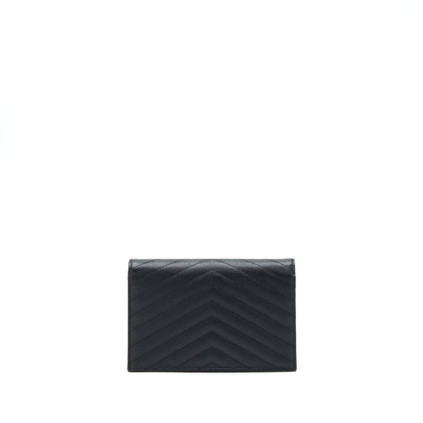 Saint Laurent/YSL Envelop Chain Wallet Caviar Black GHW