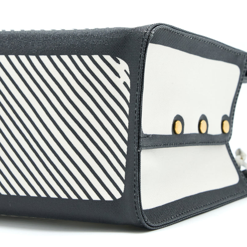 Fendi x Vides Coated Canvas Peekaboo Defender Cover White Black