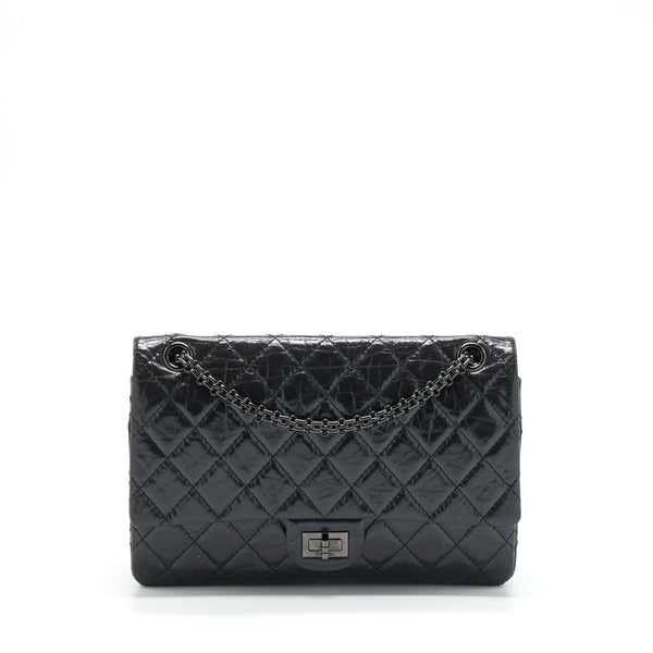 Chanel 2.55 226 Reissue Aged Calfskin So Black