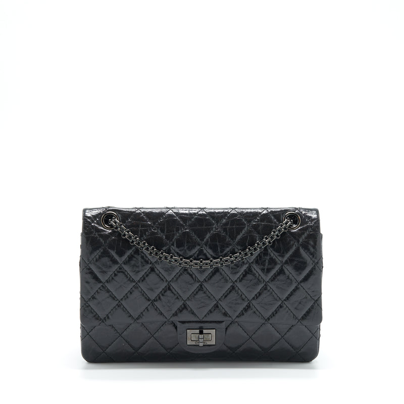 Chanel 2.55 226 Reissue Aged Calfskin So Black