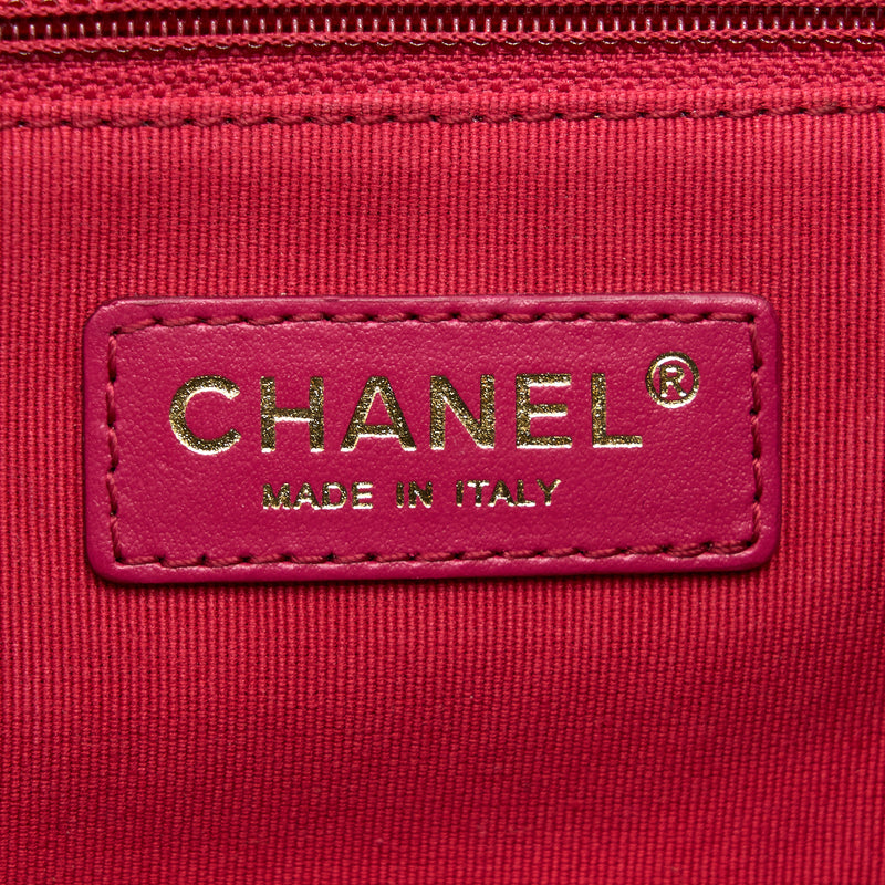 Chanel CC Logo Flap Bag Lambskin Black Multicolour Hardware (Microchip)
