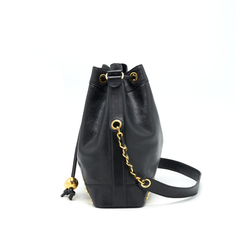 Chanel Vintage Bucket Bag Caviar Black GHW