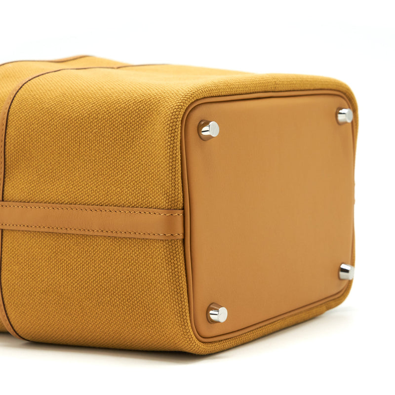 Hermes Picotin Cargo 18 Swift And Toile Canvas Desert/Sesame SHW Stamp Z