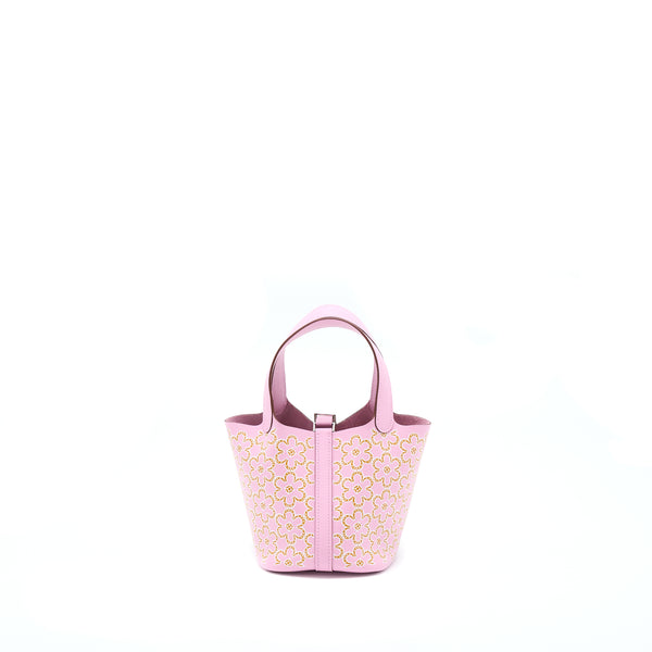 Hermes Micro Picotin 14 Lock Bag Swift Mauve Sylvestre SHW Stamp U