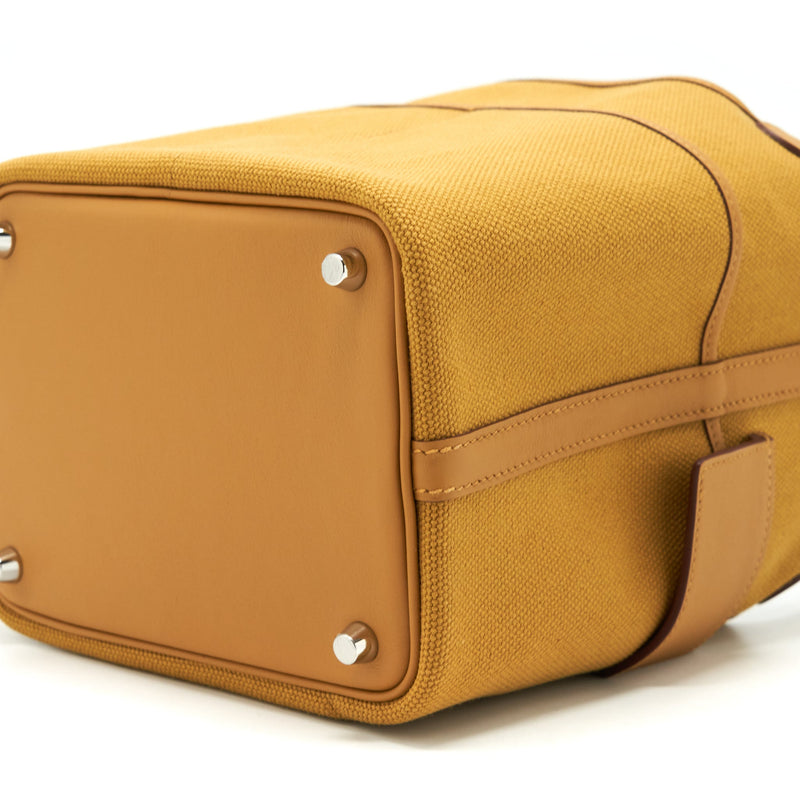 Hermes Picotin Cargo 18 Swift And Toile Canvas Desert/Sesame SHW Stamp Z