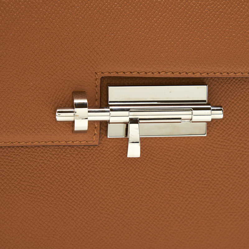 Hermes Sac Verrou 21 Epsom Gold SHW With Multicolour Strap Stamp D