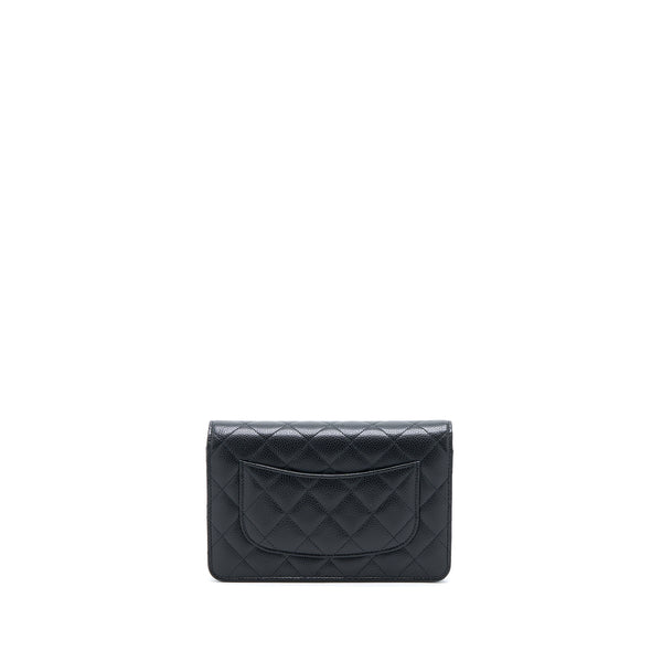Chanel Classic Wallet On Chain Caviar Black GHW (Microchip)