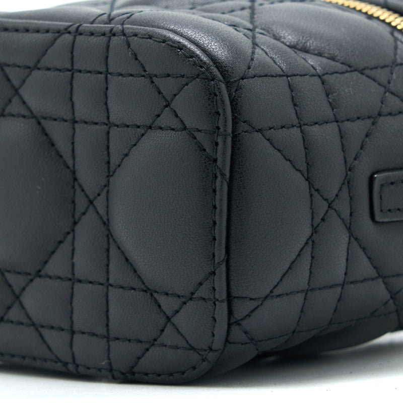 Dior Micro Lady Dior Vanity Case Lambskin Black LGHW