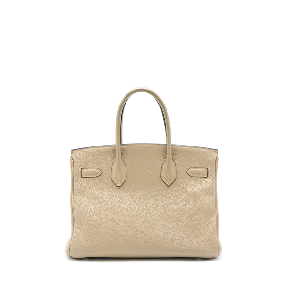 Hermes Birkin 30 Togo 81 Gris Tourterelle SHW Stamp Square L