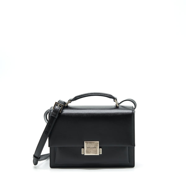 Saint Laurent/YSL Bellachasse Calfskin Black Ruthenium Sliver Hardware