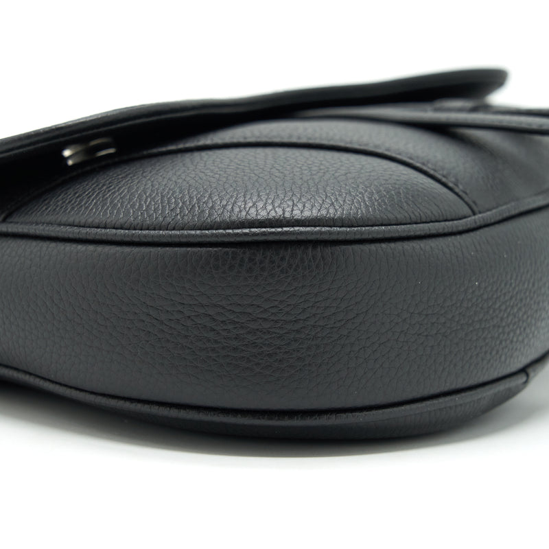 Dior Saddle Bag Grained Calfskin Black SHW