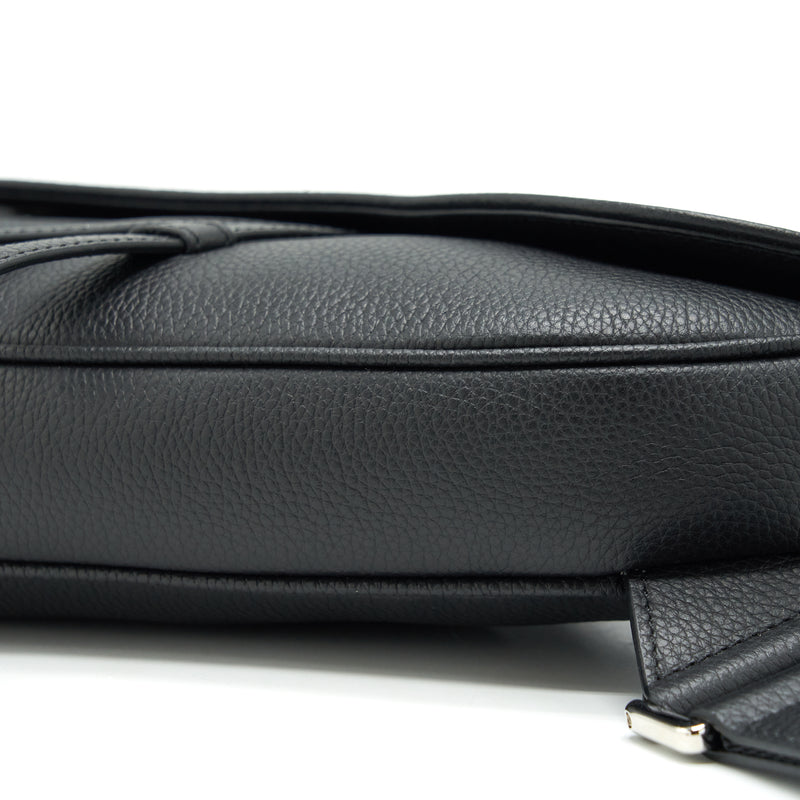 Dior Saddle Bag Grained Calfskin Black SHW