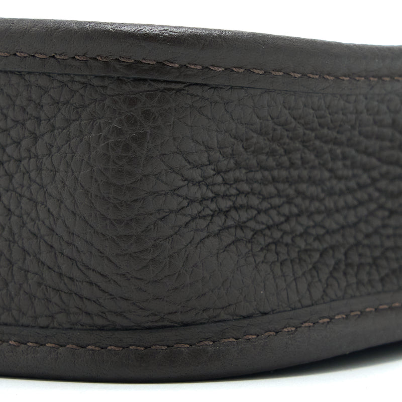 Hermes Mini Evelyn Clemence Ebene/Havane SHW Stamp Z