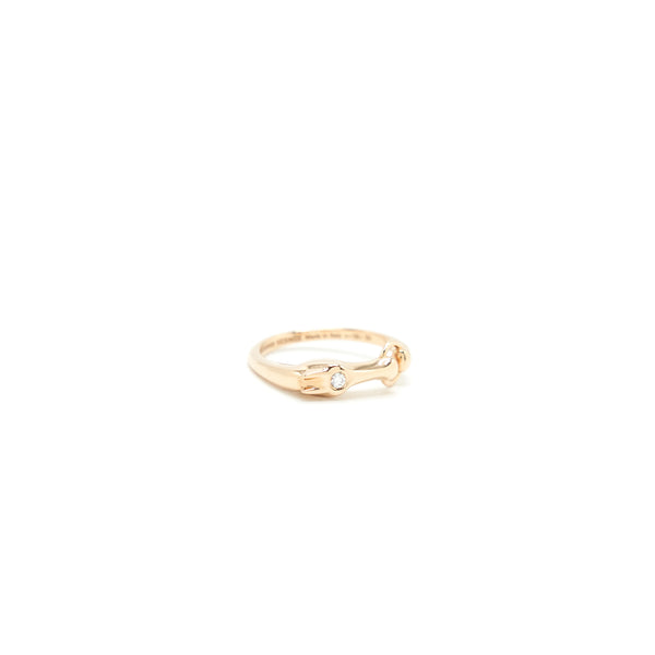 Hermes Galop Hermes Ring,Size 50 Very Small Mode Rose Gold
