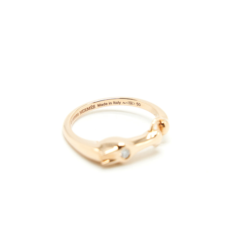 Hermes Galop Hermes Ring,Size 50 Very Small Mode Rose Gold