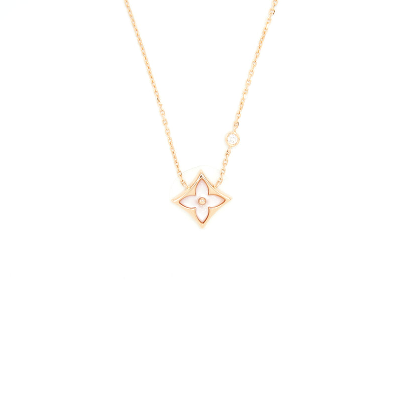 Louis Vuitton Colour Blossom BB Star Pendant, Pink Gold / Pink Mother Of Pearl And Diamond