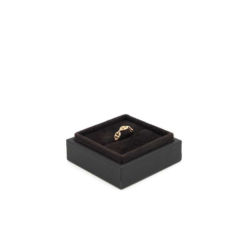 Hermes Size52 Chaine D'ancre Enchainee Ring Small Mode Rose Gold