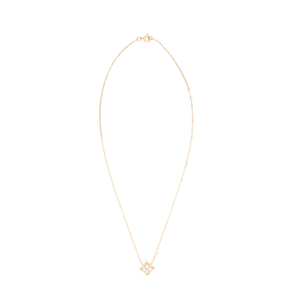 Louis Vuitton Colour Blossom BB Star Pendant, Pink Gold / Pink Mother Of Pearl And Diamond