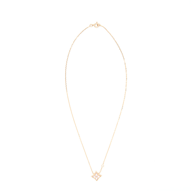 Louis Vuitton Colour Blossom BB Star Pendant, Pink Gold / Pink Mother Of Pearl And Diamond