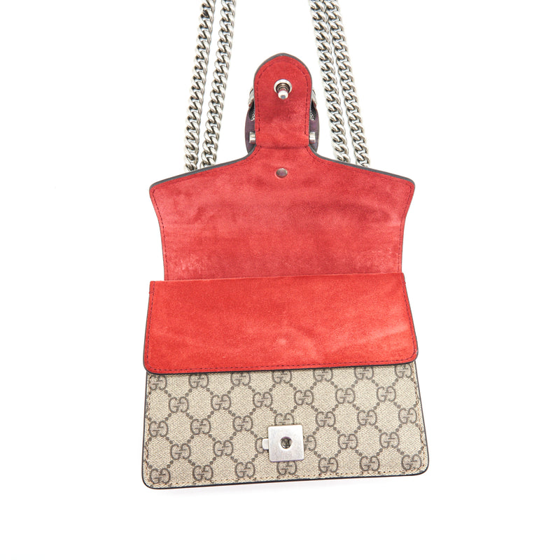 Gucci mini Dionysus Red Suede Crossbody Bag