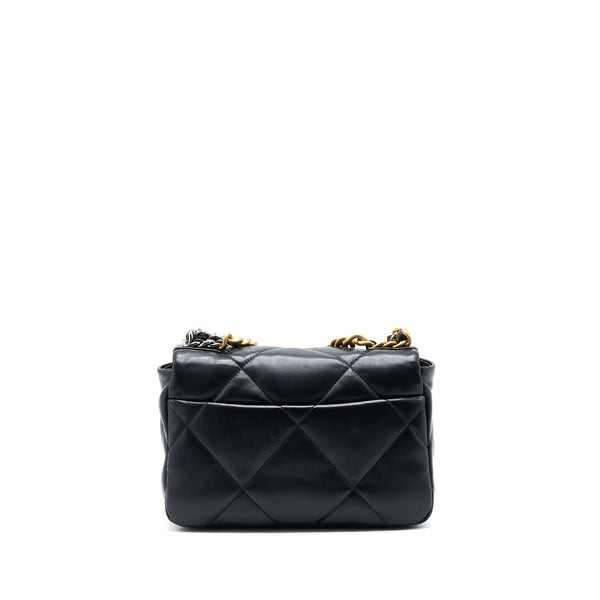 Chanel Small 19 Bag Lambskin Black Multicolour Hardware (Microchip)