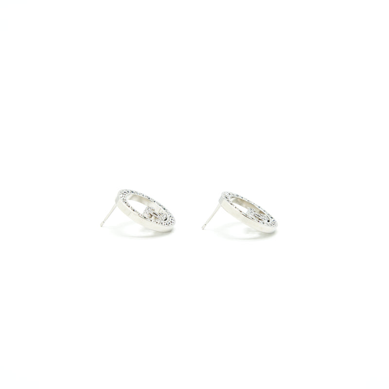 Chanel CC Round Earrings