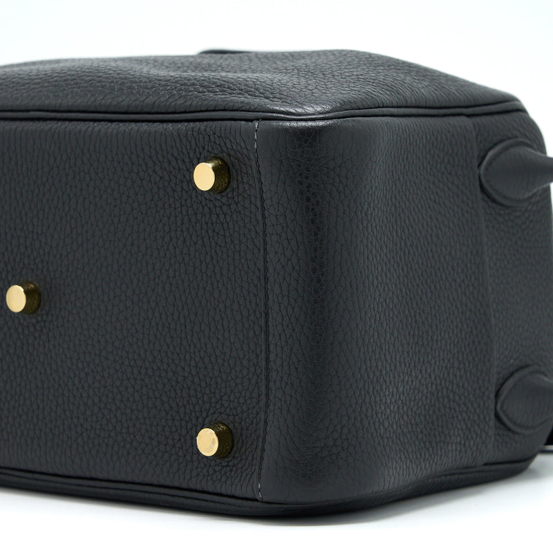 Hermes Lindy 26 Clemence Black GHW Stamp D