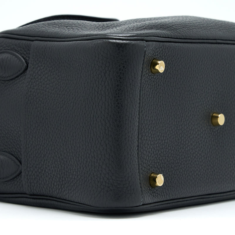 Hermes Lindy 26 Clemence Black GHW Stamp D
