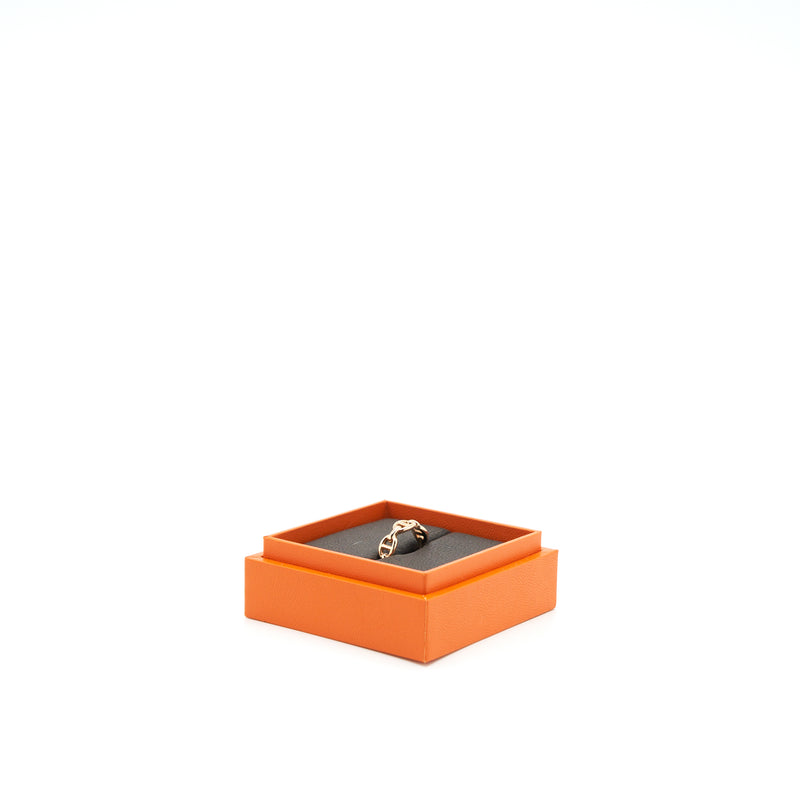 Hermes Sizer 53 Chaine D’ancre Enchainee Ring, Small Model Rose Gold