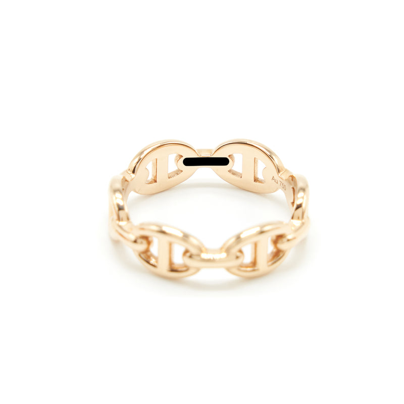 Hermes Sizer 53 Chaine D’ancre Enchainee Ring, Small Model Rose Gold