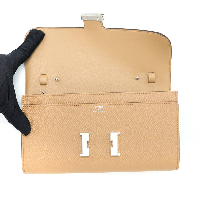 Hermes Constance To Go Epsom Chai/Nata Laque Hardware Stamp B