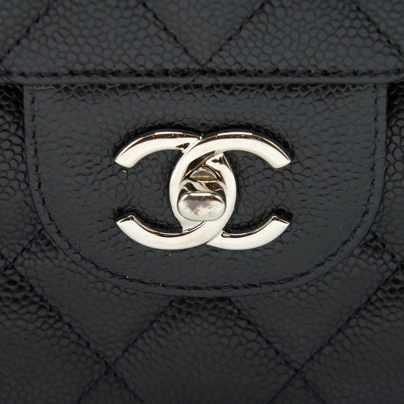 Chanel Jumbo Classic Double Flap Bag Caviar Black SHW